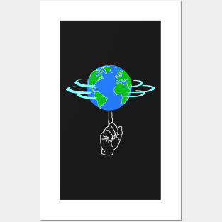 Spinning Earth Posters and Art